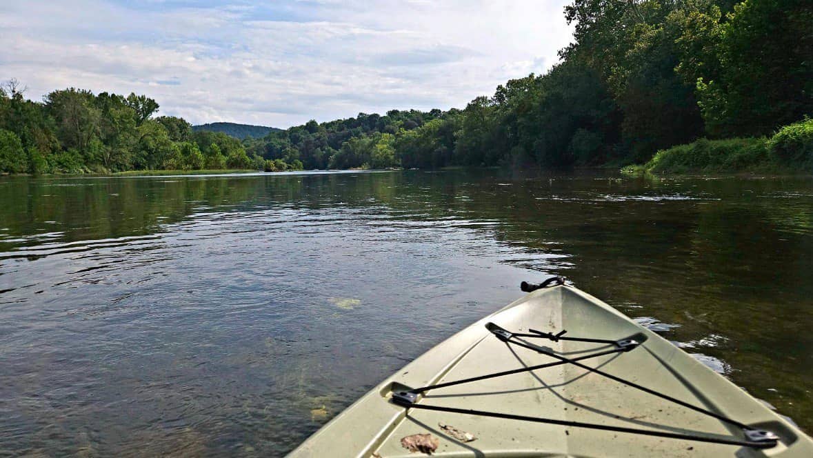 Kayaks on the Shenandoah River
