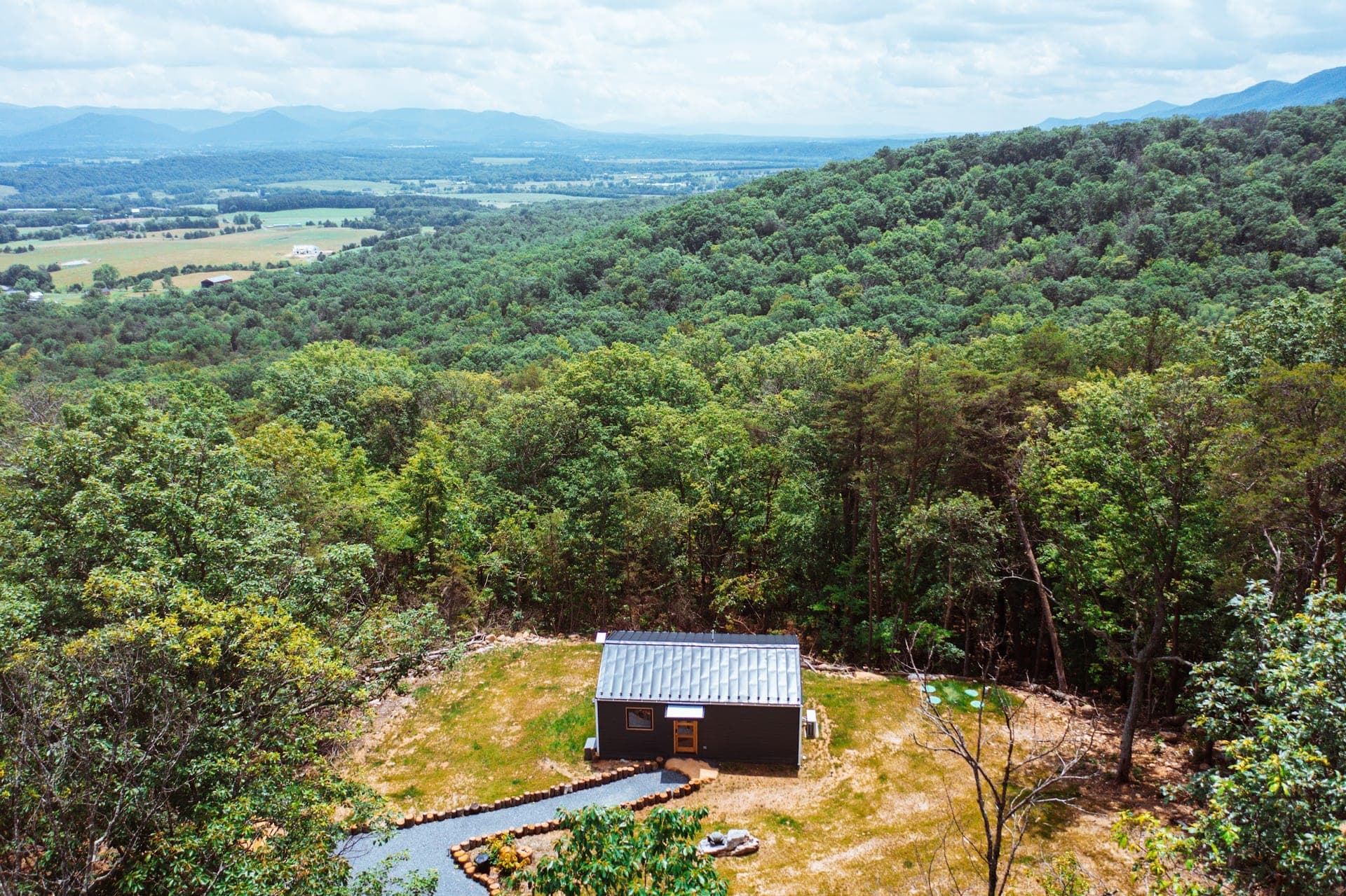 The Turtle on its ridge, with the Shenandoah Valley and the Blue Ridge beyond