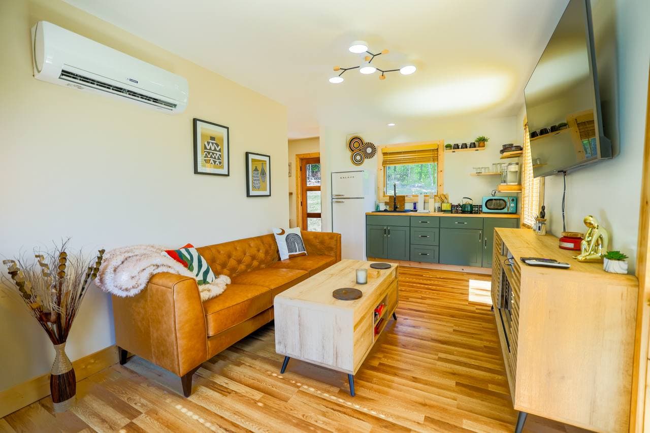 The Turtle living room and kitchen